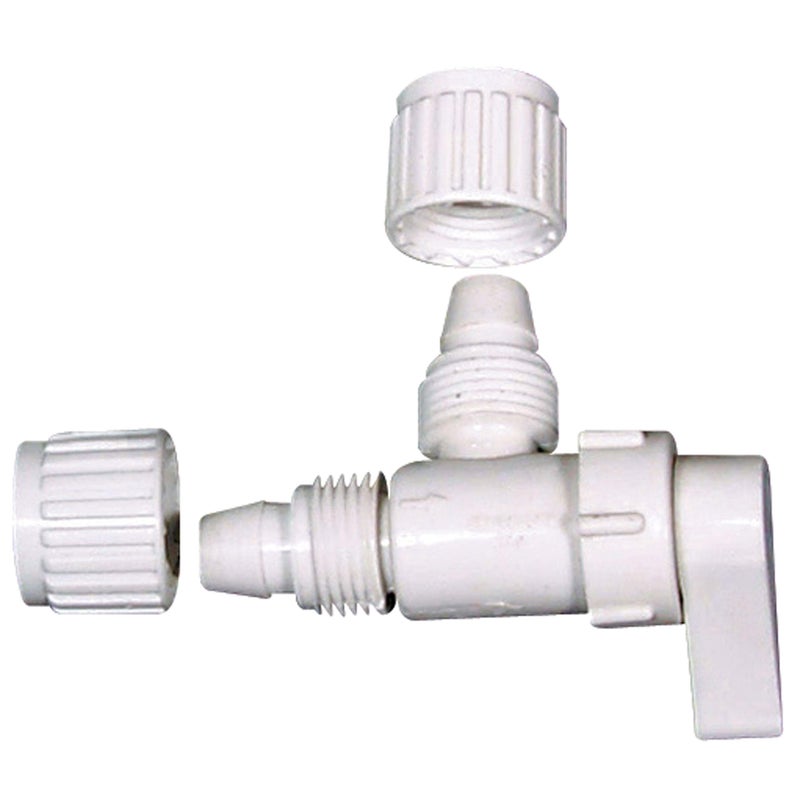 Flair-It Sales 16884 Plastic Angle Drain Valve, 0.5' Size